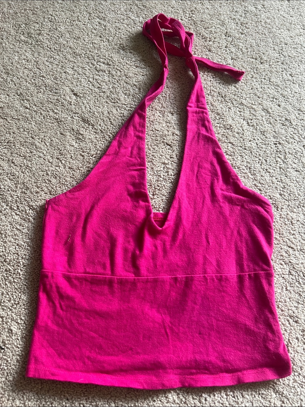 Hollister Hot Pink Halter Tank Top